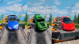 Super Heros Cars Jump In Reverse 12 😱 BeamNGDrive  The Real Granny [upl. by Richard]