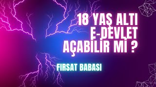 E DEVLET ÅÄ°FRESÄ° 18 YAÅ ALTI ALMA edevlet 2024 yapayzeka eokul [upl. by Eislrahc]