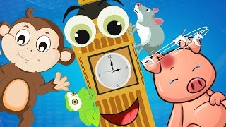 Hickory Dickory Dock Nursery Rhyme With Lyrics 🕑 🐁  Hickory Dickory Dock Children Song amp Rhyme [upl. by Gustaf]