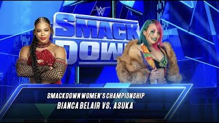 Bianca Belair vs Asuka  WWE 2K23 Womens SmackDown Championship Match [upl. by Ajam]