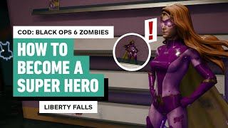 Call of Duty Black Ops 6 Zombies  How to Get the Super Hero Easter Egg in Liberty Falls [upl. by Carmelina]