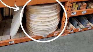 Buy a wood round at Home Depot for this GENIUS idea [upl. by Mellitz]