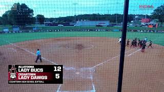 SOFTBALL Cedartown Lady Dawgs vs Allatoona Lady Bucs [upl. by Xenia]