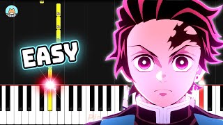 Demon Slayer Season 4 OP  quotMugenquot  EASY Piano Tutorial amp Sheet Music [upl. by Shyamal]