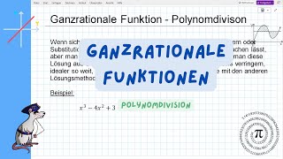 Ganzrationale Funktionen  Polynomdivison [upl. by Snook]