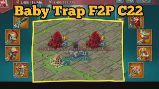 Lords Mobile F2P Baby Solo Trap Eat Mix hits Lords Mobile Gameplay [upl. by Kimitri]