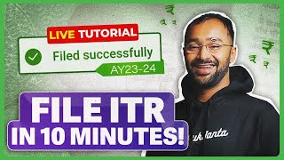 How to file ITR AY2023 ITR filling TUTORIAL for SALARIED EMPLOYEES  Income Tax Return  ITR 1 [upl. by Donoho425]