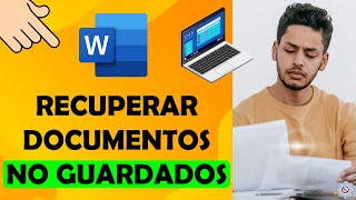 ✅ Cómo Recuperar Documentos de Word NO GUARDADOS  Fácil 2 métodos [upl. by Enovi]