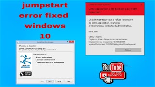 Fix jumpstart install error in windows 10 2021  حل مشكلة تثبيت jumpstart على windows 10 [upl. by Anael]