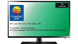 TV Channel Surfing Comfort Inn The Dalles OR [upl. by Ateekram]