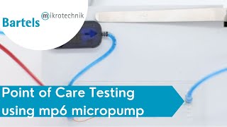 Point of Care Testing POCT using Micropump Microfluidic Chip and Optical Sensor [upl. by Tsepmet]