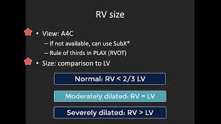 Basic Right Ventricle Assessment with POCUS [upl. by Ariajay570]