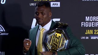 UFC 270 Francis Ngannou PostFight Press Conference [upl. by Aihsinyt]