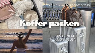 Koffer packen für 10 Monate in den USA 🧳  Auslandsjahr 20242025 [upl. by Rosol]