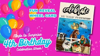 FUN Kinetic Card Idea EASY Reveal Wheel [upl. by Candra]