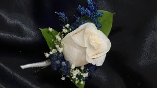 How to make a single rose boutonniere [upl. by Caldera37]