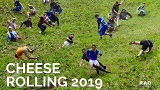 Cheese Rolling 2019  one of the UKs strangest traditions in Coopers Hill Gloucester [upl. by Jaclyn234]