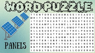 Word Puzzle amp Game  FIND THE WORD Solar Appliances ⚡️  Test Your Knowledge of Renewable Energy 🌞 [upl. by Giles137]