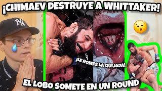 KHAMZAT CHIMAEV SOMETE a WHITTAKER😭 rompe la quijada en UN ROUND‼️ [upl. by Downing]