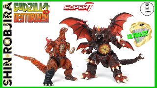 Super7 Toho Ultimates 1200°C Godzilla amp Destoroyah  Double Review [upl. by Idolla]