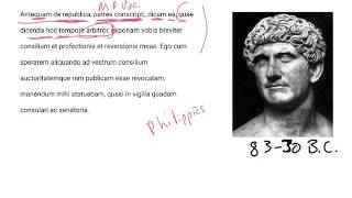 LatinPerDiem Latin Lessons Cicero In Marcum Antonium 1 [upl. by Kerrison]