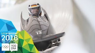 Monobob  Laura Nolte GER wins Womens gold  Lillehammer 2016 Youth Olympic Games [upl. by Eah458]