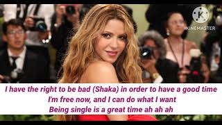 Shakira  Soltera ENGLISH LYRICS [upl. by Grassi980]