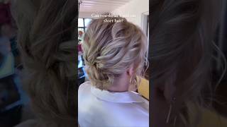 Short hair updo in mother of the bride ✨ [upl. by Edlyn]