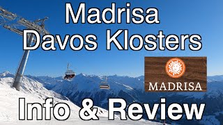 Davos Klosters Madrisa Ski Resort Review amp Information Switzerland 4K [upl. by Garvey676]