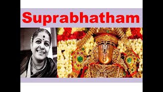 Sri Venkateswara Suprabatham by MS Subbulakshmi Sri Venkateswara TTD [upl. by Kliment]