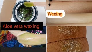 Aloevera waxing step by step waxing youtube viralvideo [upl. by Hayotal604]