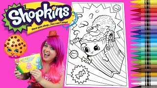 Coloring Shopkins Kooky Cookie amp Cupcake Chic GIANT Coloring Page Crayola Crayons  KiMMi THE CLOWN [upl. by Sophia]