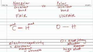 Polar vs Nonpolar Covalent Bonds [upl. by Itra715]