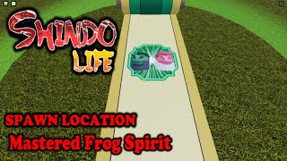 Shindo Life Mastered Frog Spirit Spawn Location  ROBLOX SHINDO LIFE [upl. by Meldon311]