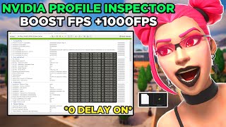 NVIDIA PROFILE INSPECTOR FORTNITE FPS BOOST amp QUITAR INPUT LAG [upl. by Lazos]