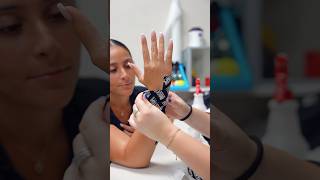 How do you apply kinesiology tape to your wrist taping kinesiotape physicaltherapy [upl. by Accebber]