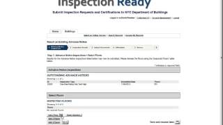 11 How to Submit Advance Notice Plumbing Results Scheduled Prior to the Launch of Inspection Ready [upl. by Aneahs]