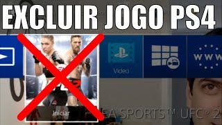 COMO EXCLUIR JOGO DO PS4 [upl. by Orin]