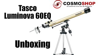 📦 Unboxing 🔭 Telescopio Tasco Luminova 60EQ 40060675 60900 🥰 como viene que incluye [upl. by Ichabod]