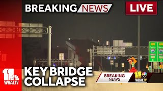 LIVE KEY BRIDGE COLLAPSE  wbaltvcom [upl. by Trefler]