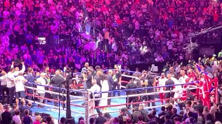 Manny Pacquiao vs Yordenis Ugas  Walkout and introductions inside TMobile Arena [upl. by Gnilrits]