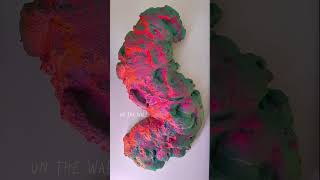 Bigger expanding foam piece diy neon foam art homedecor wallart [upl. by Franklyn837]