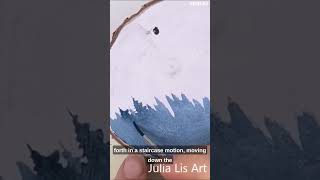 I discovered the EASIEST pine tree painting technique [upl. by Akyeluz]