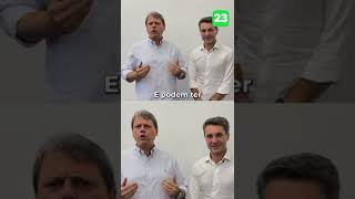 Governador Tarcísio grava video junto Alex Manente e declara apoio [upl. by Asi801]