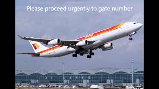 Alicante Airport announcements [upl. by Sinai]