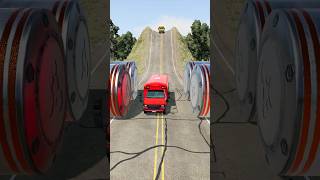 School Bus vs Hydraulic Crush  BeamNGDrive shorts beamng [upl. by Irehj224]