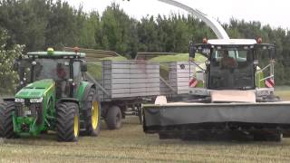 GPSHäckseln 2015 mit 2 Claas Jaguar  950 amp 960  Teil 1 [upl. by Alih]