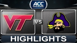 2013 ACC Football Highlights  Virginia Tech vs East Carolina  ACCDigitalNetwork [upl. by Rettuc890]