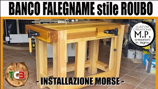 Banco da falegname stile ROUBO  Parte 2 Installazione delle morse [upl. by Ecirtnahc]