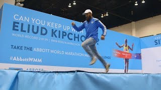 Runners Attempt Eliud Kipchoge’s World Record Marathon Pace [upl. by Zechariah]